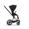 Коляска 2 в 1 Cybex Priam 4 цвет Sepia Black шасси Chrome с коричневыми деталями