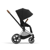 Коляска 2 в 1 Cybex Priam 4 цвет Sepia Black шасси Chrome с коричневыми деталями