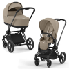 Коляска 2 в 1 Cybex Priam 4 цвет Cozy Beige шасси Matt Black