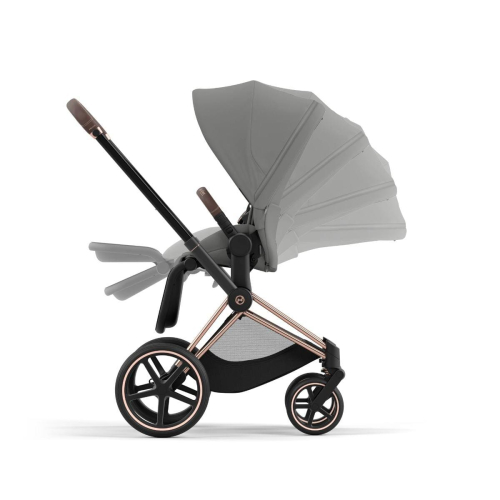 Коляска 2 в 1 Cybex Priam 4 цвет Mirage Grey шасси Rosegold