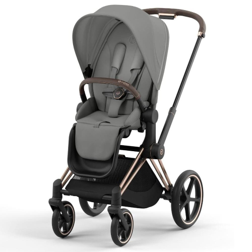 Коляска 2 в 1 Cybex Priam 4 цвет Mirage Grey шасси Rosegold