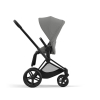 Коляска 2 в 1 Cybex Priam 4 цвет Mirage Grey шасси Matt Black