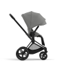 Коляска 2 в 1 Cybex Priam 4 цвет Mirage Grey шасси Matt Black