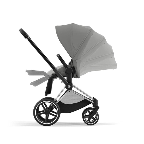 Коляска 2 в 1 Cybex Priam 4 цвет Mirage Grey шасси Chrome с черными деталями