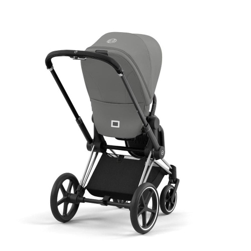 Коляска 2 в 1 Cybex Priam 4 цвет Mirage Grey шасси Chrome с черными деталями