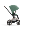 Коляска 2 в 1 Cybex Priam 4 цвет Leaf Green шасси Rose Gold