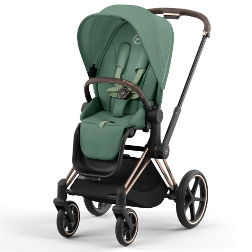 Коляска 2 в 1 Cybex Priam 4 цвет Leaf Green шасси Rose Gold