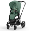 Коляска 2 в 1 Cybex Priam 4 цвет Leaf Green шасси Chrome с черными деталями