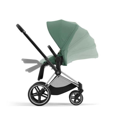 Коляска 2 в 1 Cybex Priam 4 цвет Leaf Green шасси Chrome с черными деталями