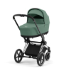 Коляска 2 в 1 Cybex Priam 4 цвет Leaf Green шасси Chrome с черными деталями