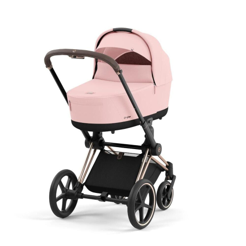 Коляска 2 в 1 Cybex Priam 4 цвет Peach Pink шасси Rose Gold