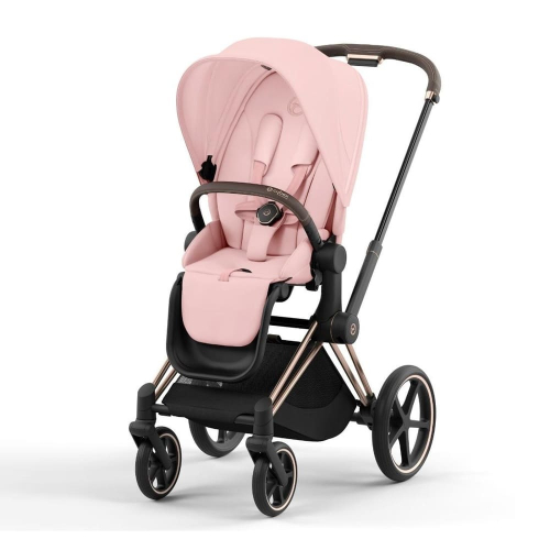 Коляска 2 в 1 Cybex Priam 4 цвет Peach Pink шасси Rose Gold