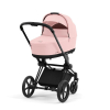 Коляска 2 в 1 Cybex Priam 4 цвет Peach Pink шасси Matt Black