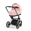 Коляска 2 в 1 Cybex Priam 4 цвет Peach Pink шасси Chrome с черными деталями