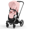 Коляска 2 в 1 Cybex Priam 4 цвет Peach Pink шасси Chrome с черными деталями