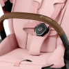 Коляска 2 в 1 Cybex Priam 4 цвет Peach Pink шасси Chrome с Коричневыми деталями