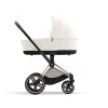 Коляска 2 в 1 Cybex Priam 4 цвет Off White шасси Rose Gold