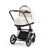 Коляска 2 в 1 Cybex Priam 4 цвет Off White шасси Rose Gold