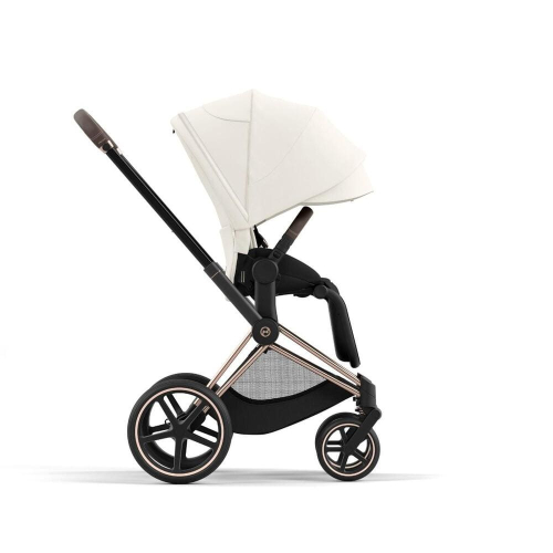 Коляска 2 в 1 Cybex Priam 4 цвет Off White шасси Rose Gold