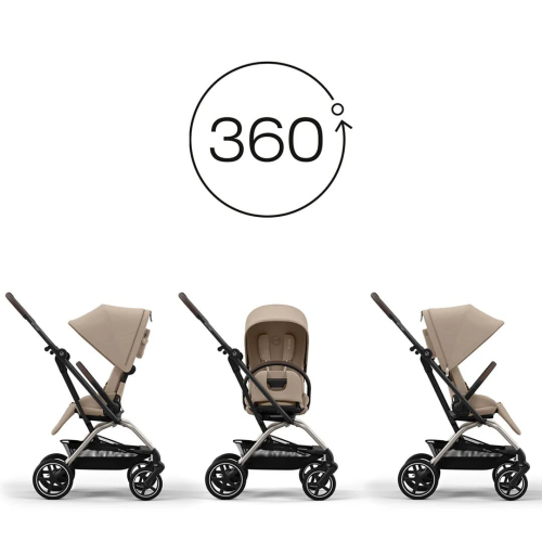 Прогулочная коляска Cybex Eezy S Twist+2 цвет Almond Beige