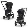 Прогулочная коляска Cybex Eezy S Twist+2 цвет Magic Black шасси Black