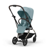 Прогулочная коляска Cybex Eezy S Twist+2 цвет Stormy Blue шасси Taupe