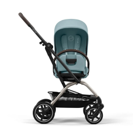 Прогулочная коляска Cybex Eezy S Twist+2 цвет Stormy Blue шасси Taupe
