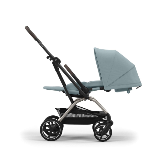 Прогулочная коляска Cybex Eezy S Twist+2 цвет Stormy Blue шасси Taupe