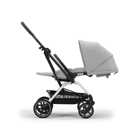 Прогулочная коляска Cybex Eezy S Twist+2 цвет Fog Grey шасси Silver