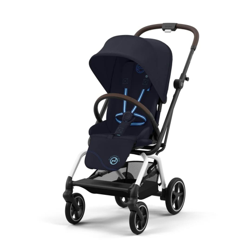 Прогулочная коляска Cybex Eezy S Twist+2 цвет Dark Blue шасси Silver