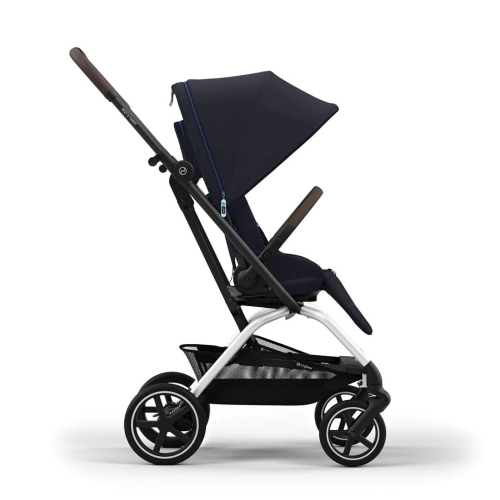 Прогулочная коляска Cybex Eezy S Twist+2 цвет Dark Blue шасси Silver