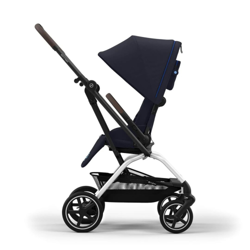 Прогулочная коляска Cybex Eezy S Twist+2 цвет Dark Blue шасси Silver