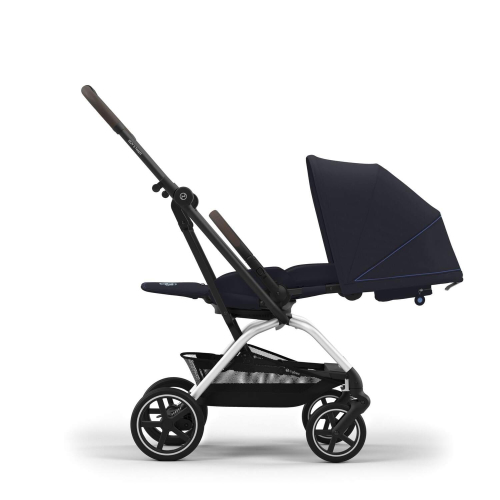 Прогулочная коляска Cybex Eezy S Twist+2 цвет Dark Blue шасси Silver