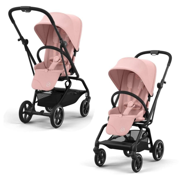 Прогулочная коляска Cybex Eezy S Twist+2 цвет Candy Pink шасси Black