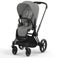 Прогулочная коляска Cybex Priam цвет Mirage Grey шасси Matt Black