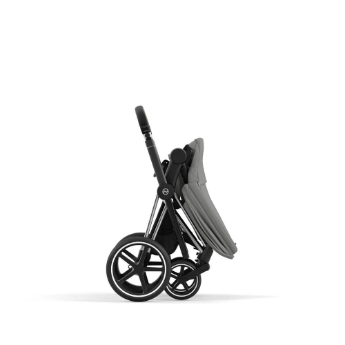 Прогулочная коляска Cybex Priam цвет Mirage Grey шасси Chrome с черными деталями