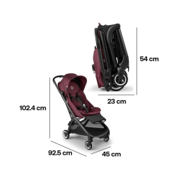 Прогулочная коляска Bugaboo Butterfly Dark Cherry с бампером