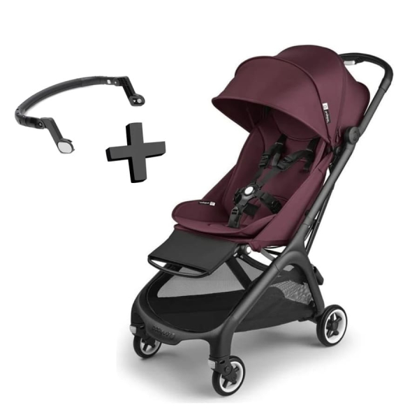 Прогулочная коляска Bugaboo Butterfly Dark Cherry с бампером