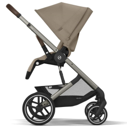 Прогулочная коляска Cybex Balios S Lux 2025 Almond Beige шасси Taupe + Дождевик