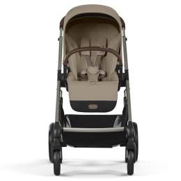Прогулочная коляска Cybex Balios S Lux 2025 Almond Beige шасси Taupe + Дождевик