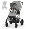 Прогулочная коляска Cybex Balios S Lux 2025 Stone Grey шасси Silver + Дождевик