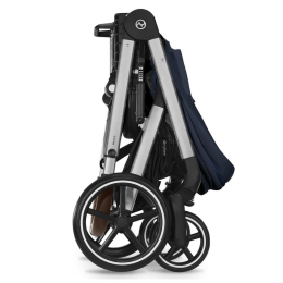 Прогулочная коляска Cybex Balios S Lux 2025 Ocean Blue шасси Silver + Дождевик