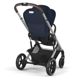 Прогулочная коляска Cybex Balios S Lux 2025 Ocean Blue шасси Silver + Дождевик
