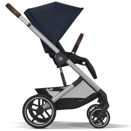 Прогулочная коляска Cybex Balios S Lux 2025 Ocean Blue шасси Silver + Дождевик