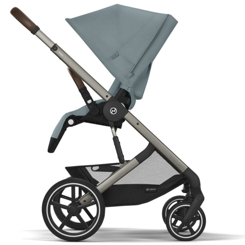 Прогулочная коляска Cybex Balios S Lux 2025 Stormy Blue шасси Taupe