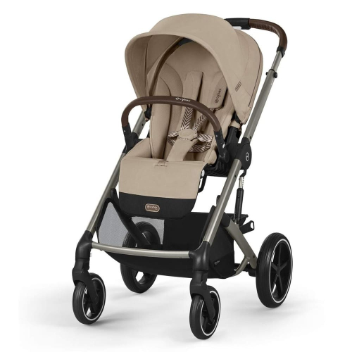 Коляска 2 в 1 Cybex Balios S Lux 2025 Almond Beige шасси Taupe