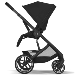 Коляска 2 в 1 Cybex Balios S Lux 2025 Moon Black шасси Black + 2 дождевика