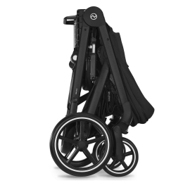 Коляска 2 в 1 Cybex Balios S Lux 2025 Moon Black шасси Black + 2 дождевика
