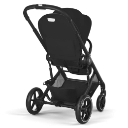 Коляска 2 в 1 Cybex Balios S Lux 2025 Moon Black шасси Black + 2 дождевика
