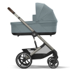 Коляска 2 в 1 Cybex Balios S Lux 2025 Stormy Blue шасси Taupe